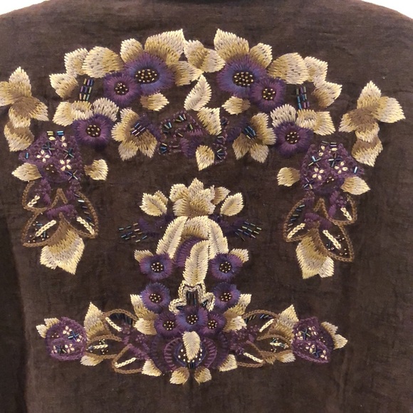 Coldwater Creek Embroidered Blazer - Picture 9 of 10